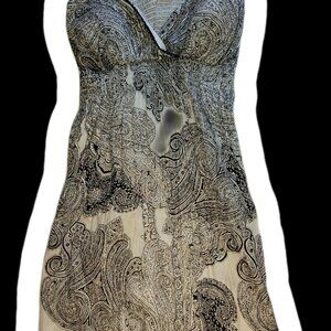 Women's XL black and white dress